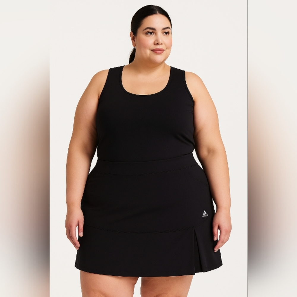 NWT Adidas Women's Skater Skirt Black Sz XL